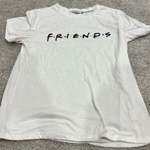 MISSLOOK White 'Friends' T-Shirt